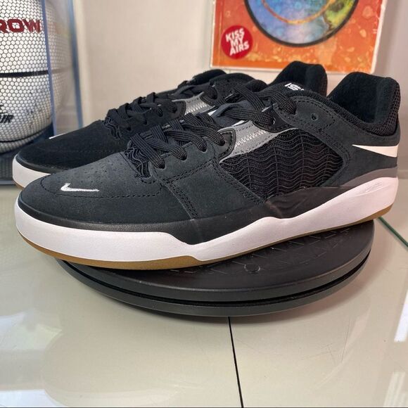 🆕 Nike Ishod Wair SB 'Black White' - Mens 8 - Picture 4 of 12